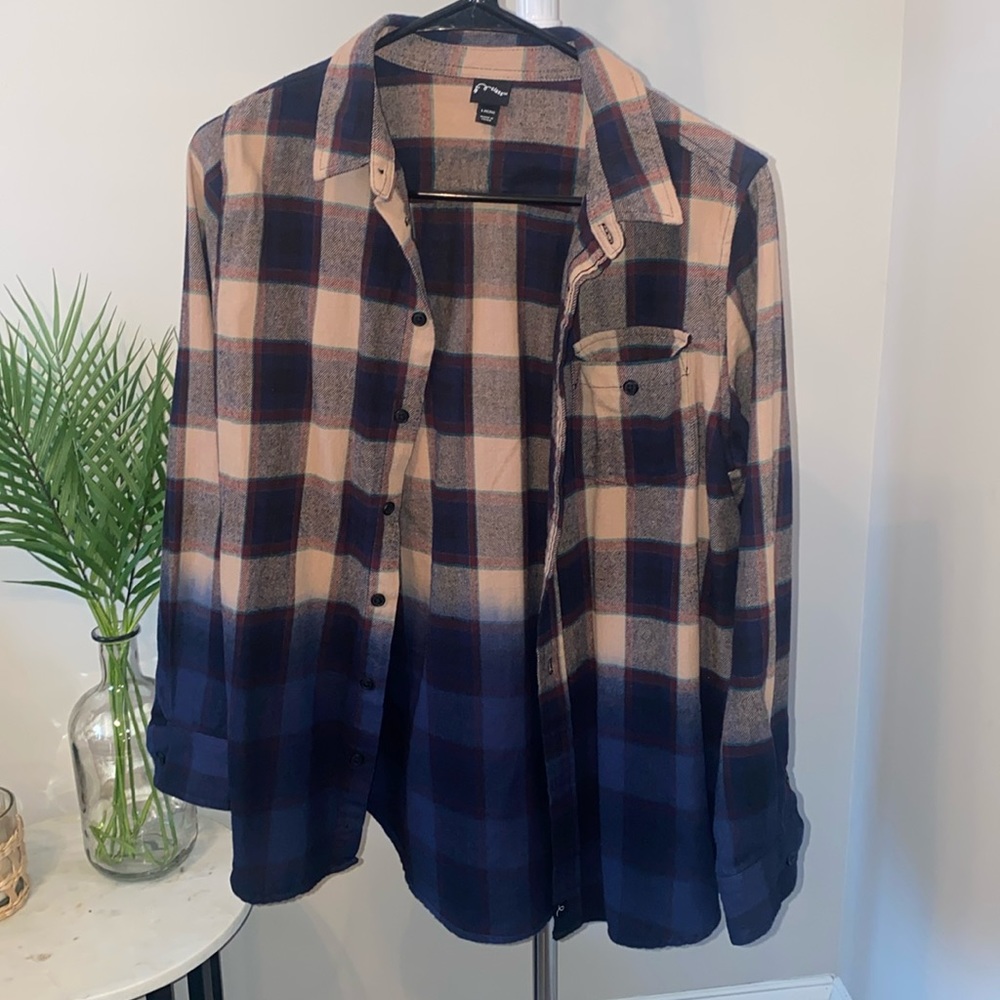 Boys faded flannel size large 12/14 NWOT